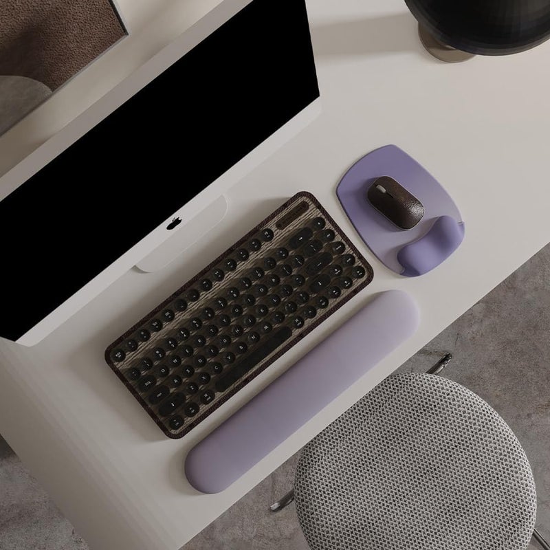 DemonChest ErgoFlow Gel Wrist Rest Mouse Pad - Ergonomic Cushion for Desk, Cute Aesthetic Computer Decor for Women; Small Mousepad Mat&Laptop Pads - Office, Home Support&Ergo Accessories Supplies(06Purple Ombre) - Image 2